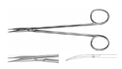 ДЖЕЙМСОН НОЖИЦІ ДЛЯ СУХОЖИЛЛЯ ДЕЛ. ВИГНУТІ Т/Т150MM